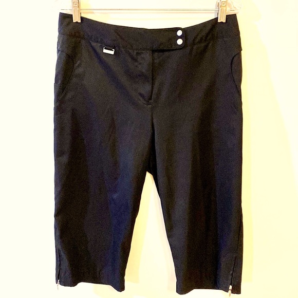 Bette & Court Golf Capris Sz 10 Black - Picture 1 of 7